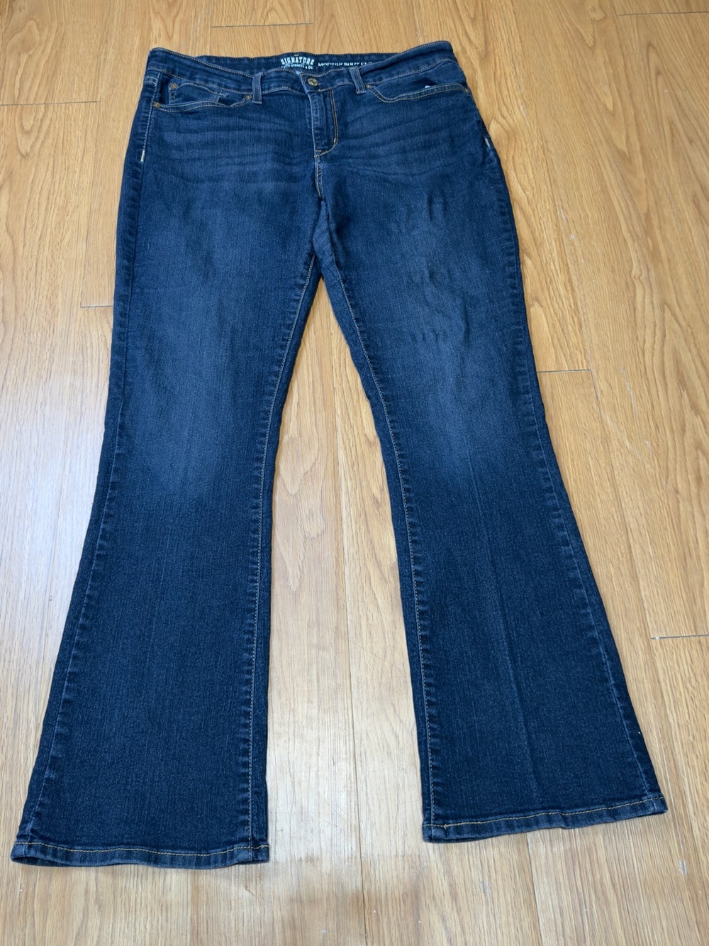 Signature by Levi Strauss Indigo Flare Wide-Leg Jeans